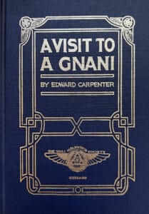 Book cover of 'Visit to a Gnani' by Edward Carpenter, published by Yogi Publication Society.