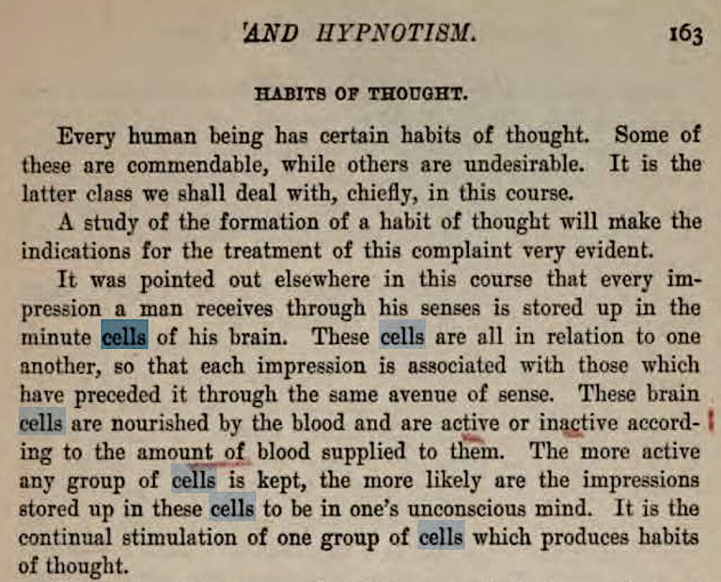 Cells and habit formation by Herbert A. Parkyn