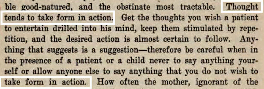 Thought Takes Form In Action by Herbert A. Parkyn