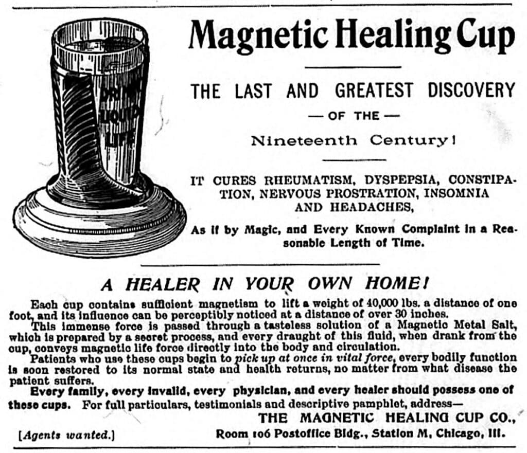 Herbert A. Parkyn's Magnetic Healing Cup