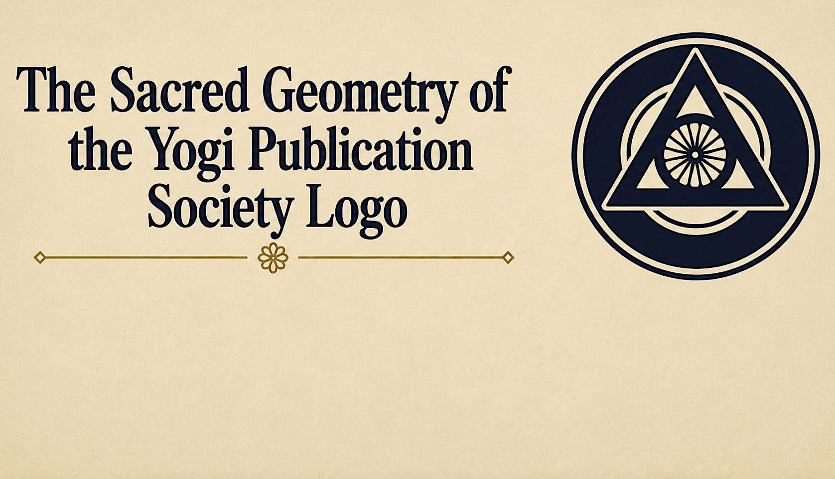 The Sacred Geometry of the Yogi Publication Society Logo