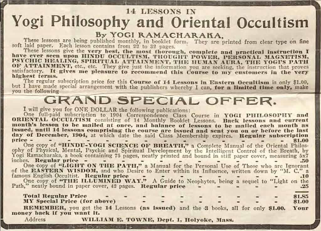 William E. Towne and Yogi Philosophy