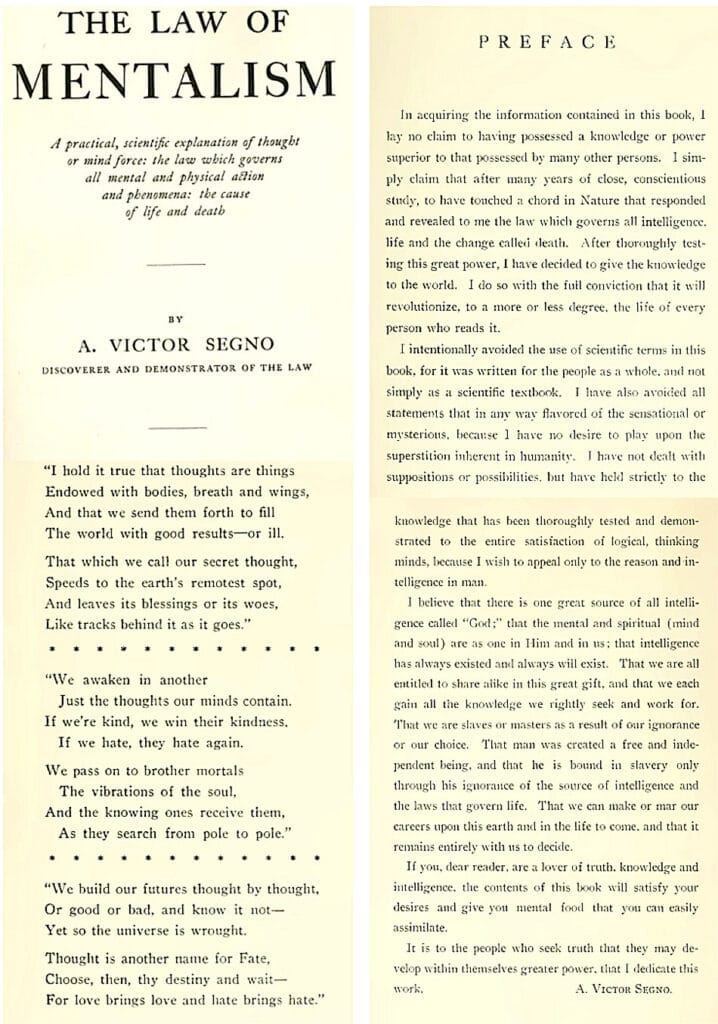 A Victor Segno The Law of Mentalism