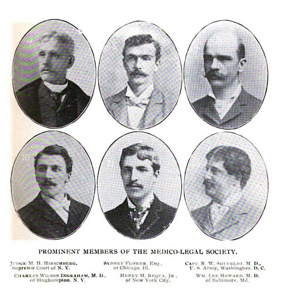 Sydney B. Flower as a member of the Medico-legal Society