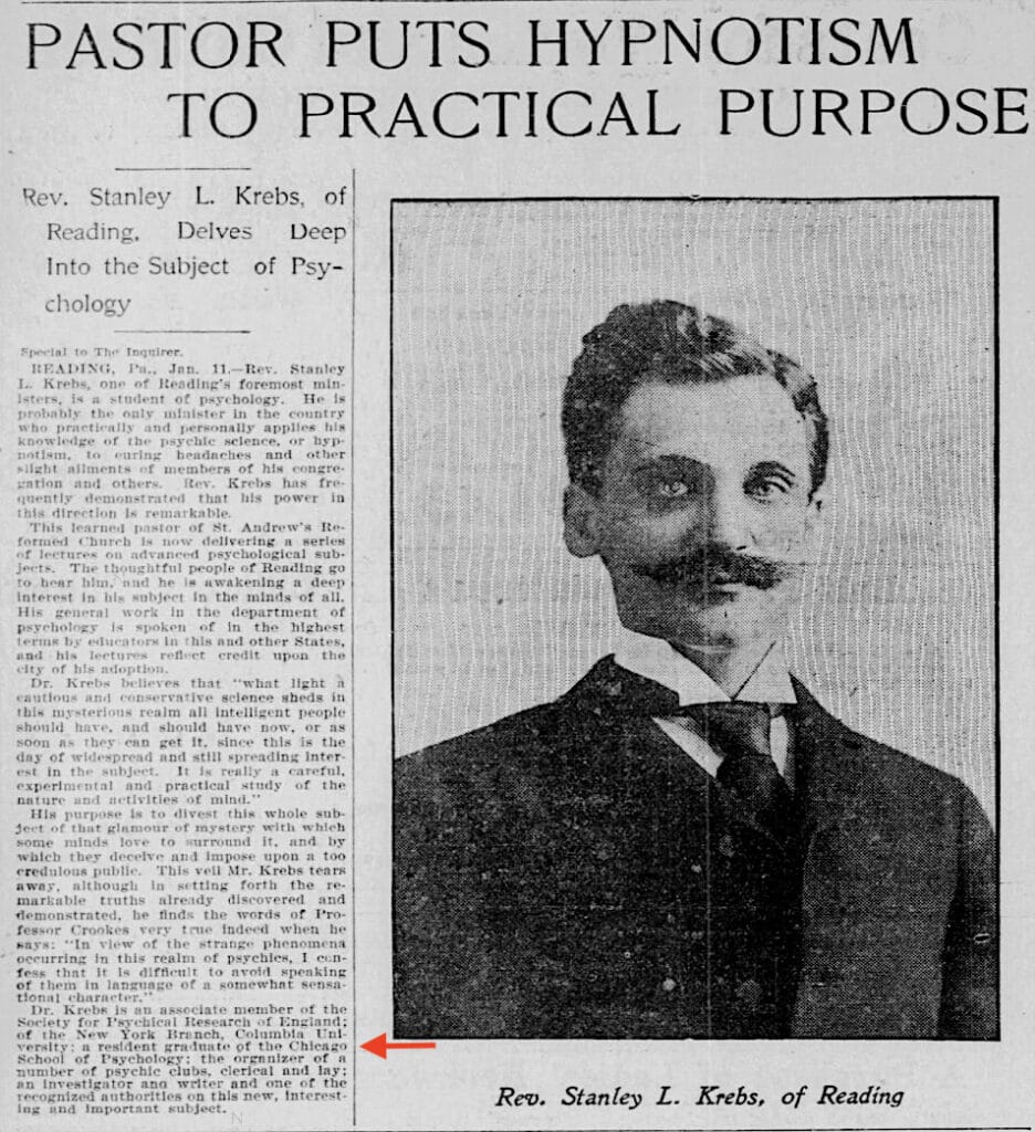 Stanley Lefevre Krebs graduate from the Chicago School of Psychology