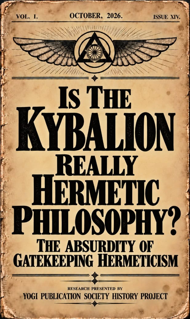 Is the kybalion hermetic Phylosophy