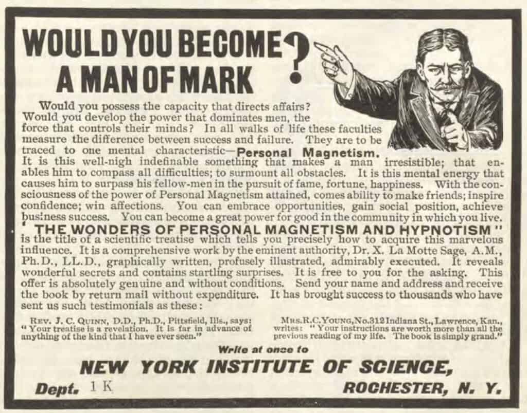 New York Institute of Science ad