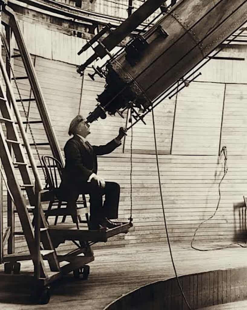 Prof. Edward L. Larkin at Echo Mountain observatory
