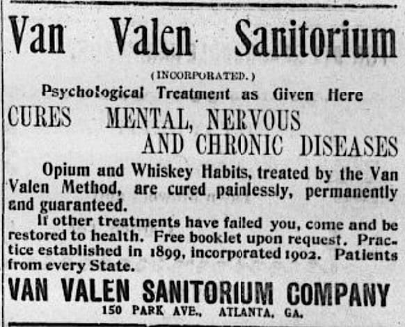 The Van Valen Sanitorium in Atlanta